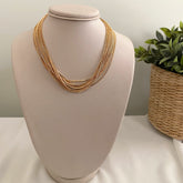 Collar multi cadena dorado