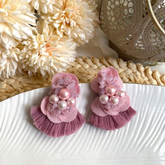 Aretes Nara palo rosa