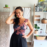 Body Alitas marrón con negro talla standard