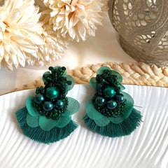 Aretes Nara verde
