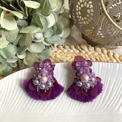 Aretes Nara morado