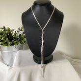 Collar snake tipo corbata detalle trenzado