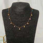 Collar sweet heart enchapado en oro 18k