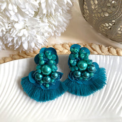 Aretes Nara color turqueza