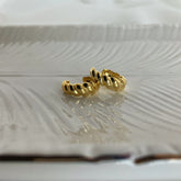 Cuff spiral en plata 925 bañado en oro 18k