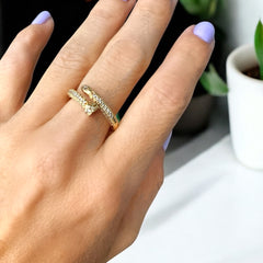 anillo clavo dorado circones