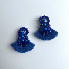 Aretes Odara azul oscuro
