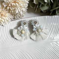 Aretes Frida hueso ivory