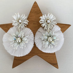 Aretes Bonnie blanco
