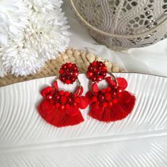 Aretes Dana rojo
