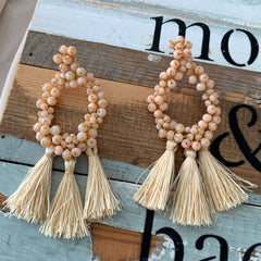 Aretes Olivia nude melón