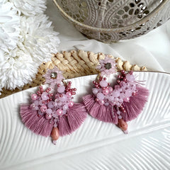 Aretes Leonor palo rosa