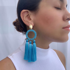 Aretes Carla celeste