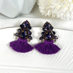 Aretes Lua morado