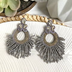 Aretes Alba plateado