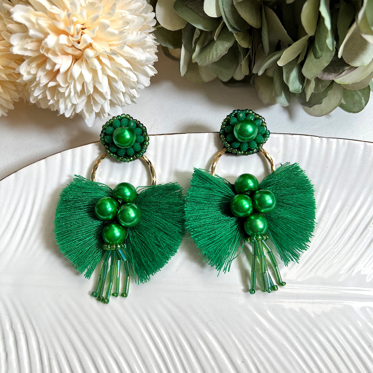 Aretes Isa verde