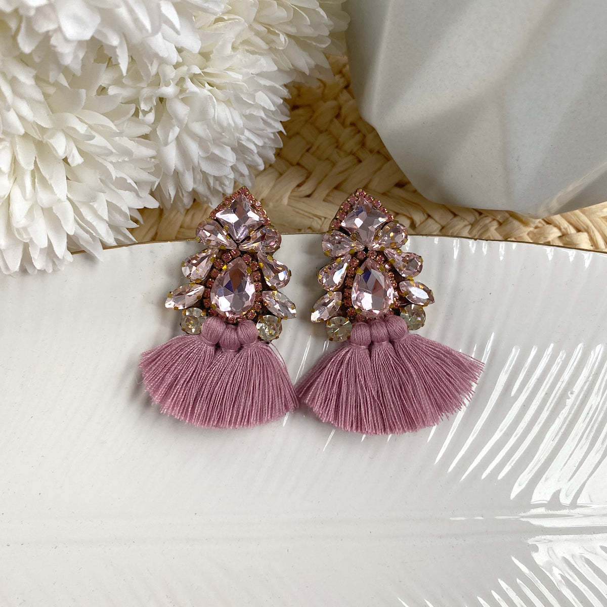 Aretes Lua palo rosa