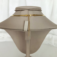 Collar choker classy en plata 925 bañado en oro 18k