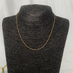 Cadena mini dots enchapado en oro 18k