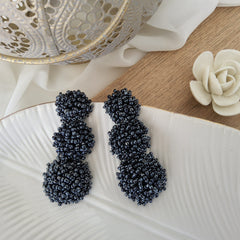 Arete Carmela plomo oscuro