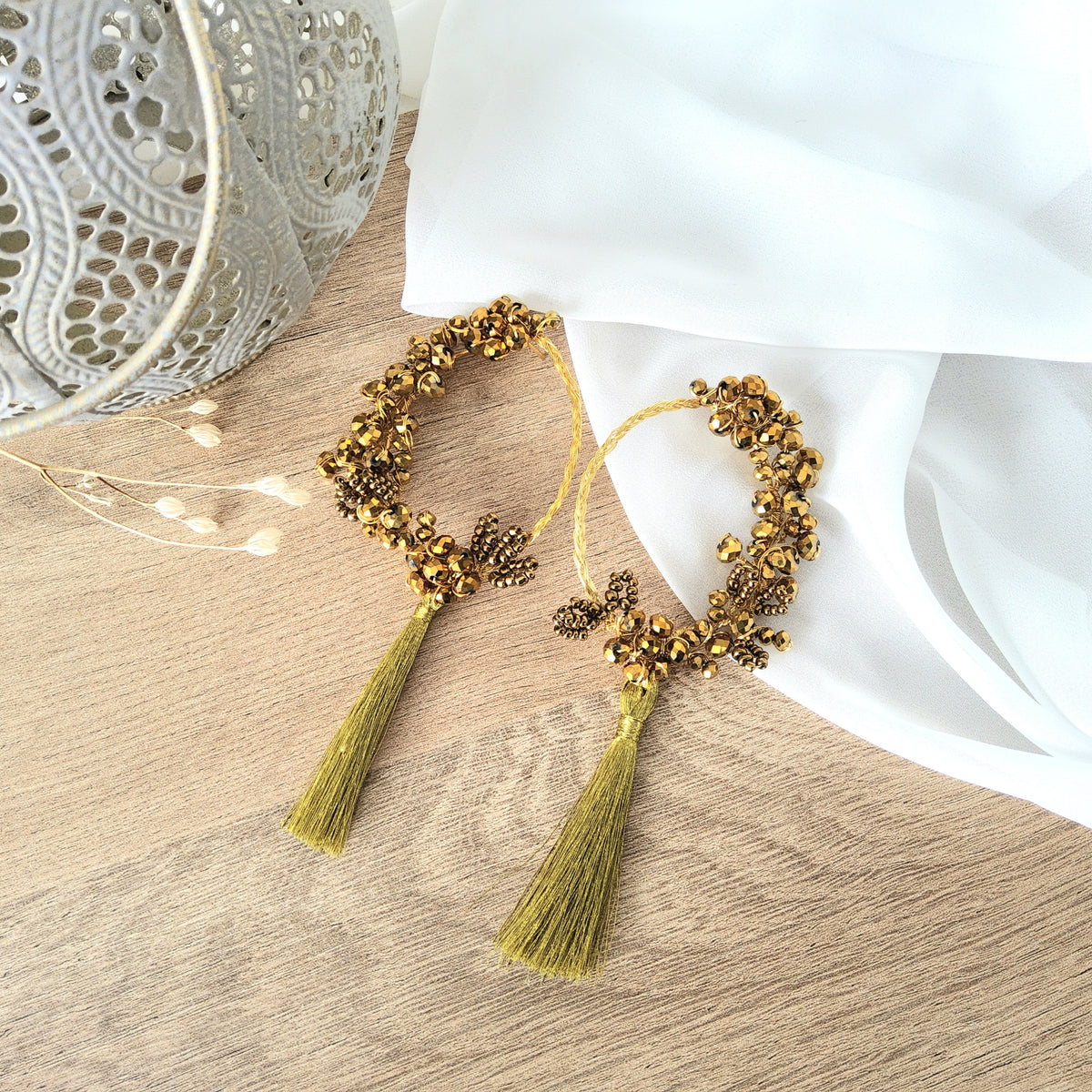 Aretes Morelia dorado