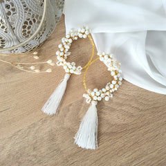 Aretes Morelia blanco