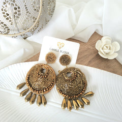 Aretes Mariella dorado