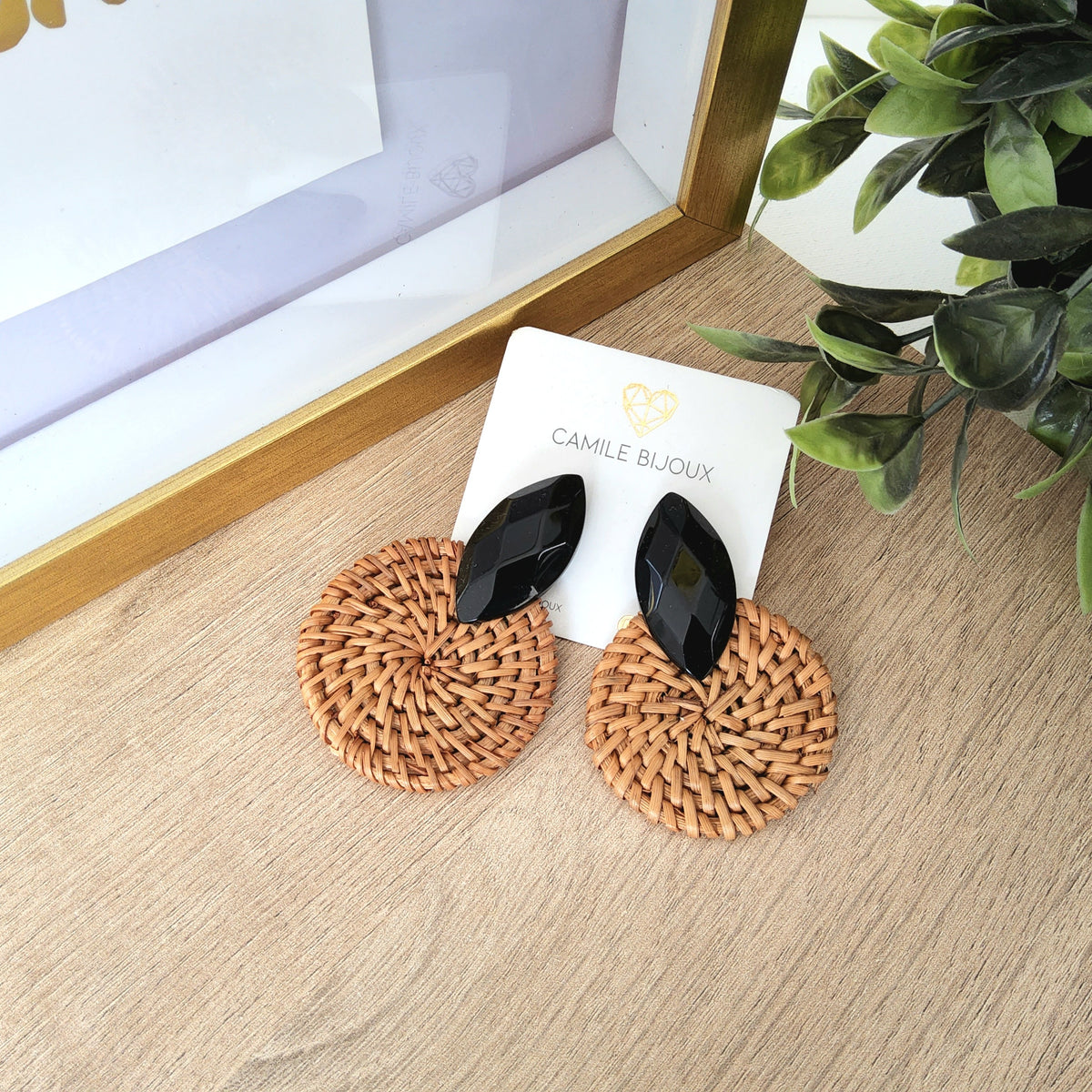 Aretes sunshine negro