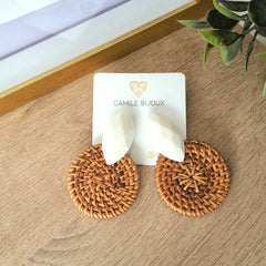 Aretes sunshine blanco