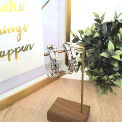 Argollas Nicole plateadas