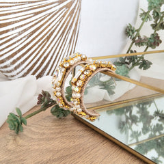 Argollas Nicole nude dorado