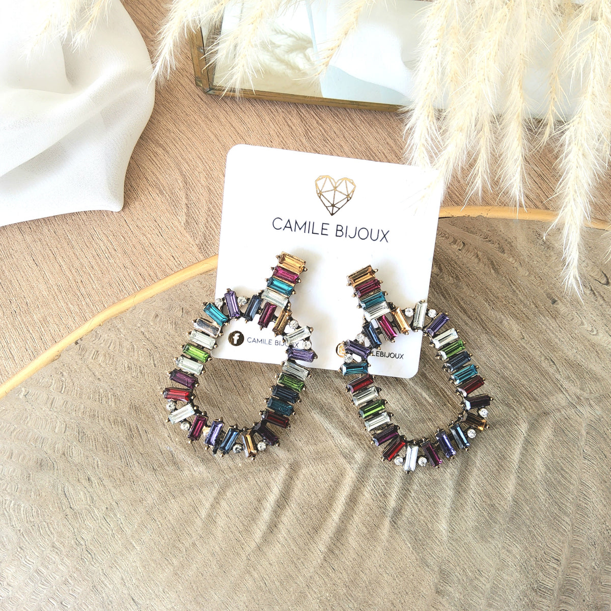 Aretes Selina critales multicolor