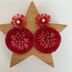 Aretes Bonnie rojo