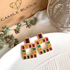 Aretes Gina multicolor