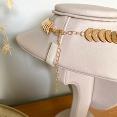 Collar leafs dorado de hojitas bañado en 18k