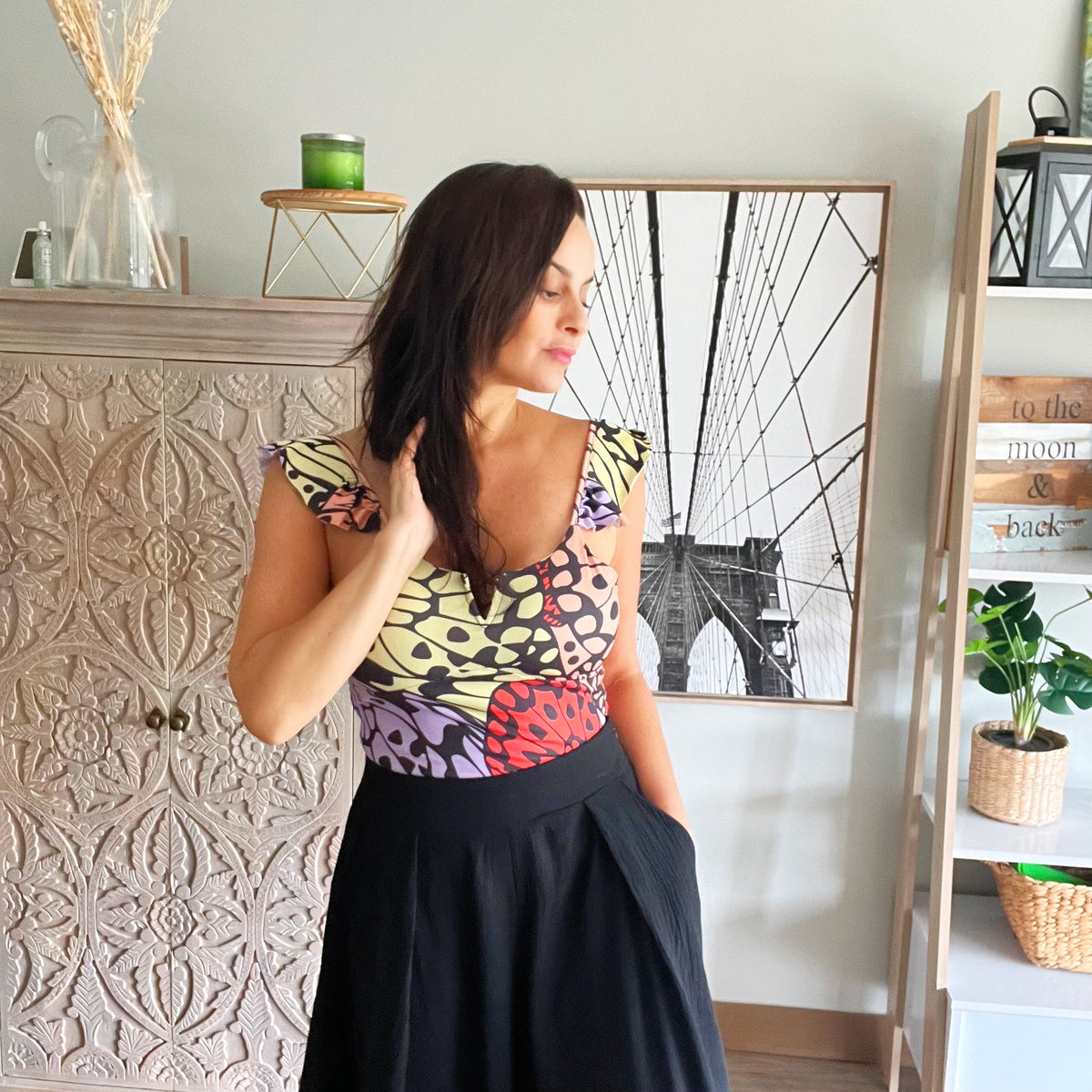 Body Alitas amarillo, coral, nude, negro talla standard