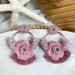 Aretes Rose palo rosa
