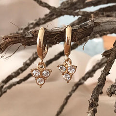 Argollas dije triángulo