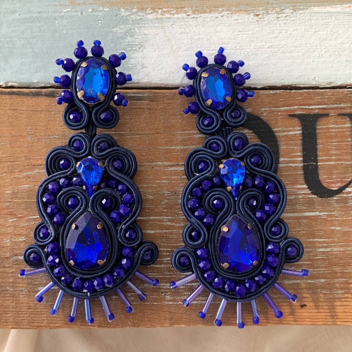 Aretes Fiona azul