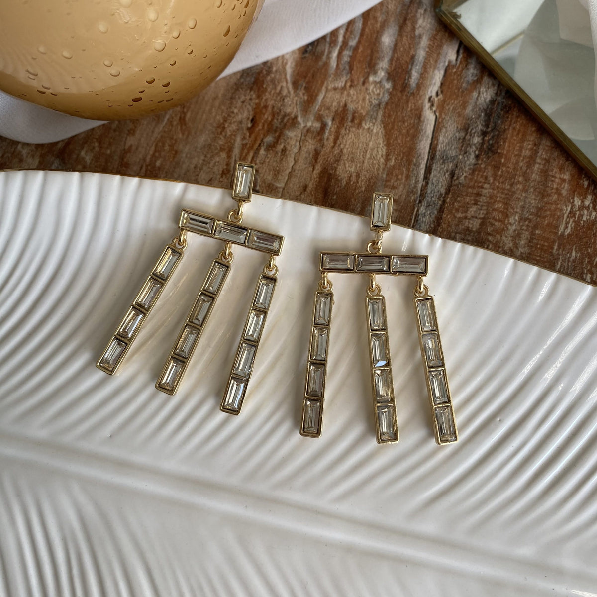 Aretes Grace circonia clear