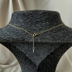 Collar estrella con circones enchapado en oro 18k