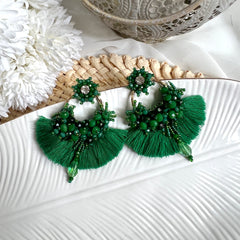Aretes Leonor verde