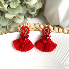Aretes Gigi rojo