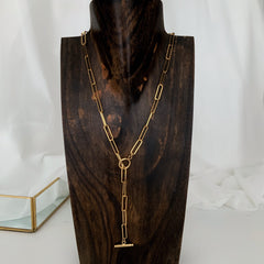 Collar regulador chic enchapado en oro 18k