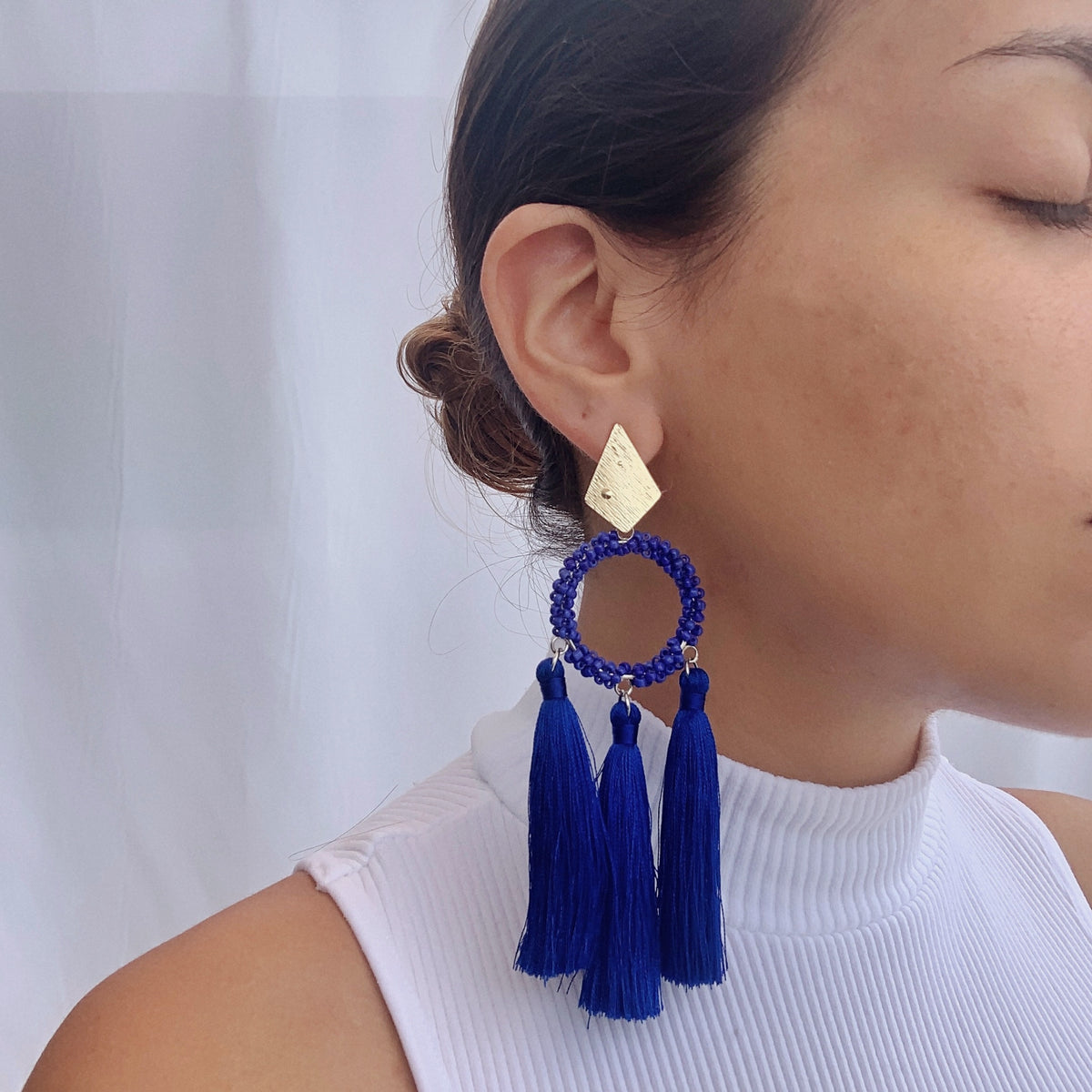Aretes Carla azul