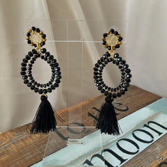 Aretes Jazmín negro