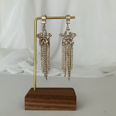 Aretes estrella fugaz de cristales