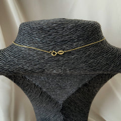 Collar Forest con dijes de árboles enchapado en oro 18k