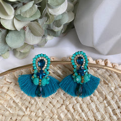 Aretes Gigi verde turqueza