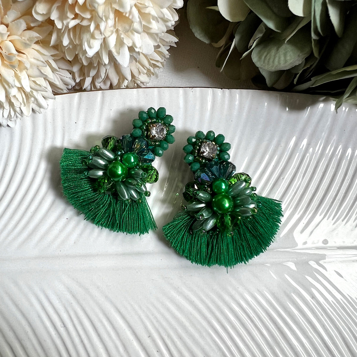 Aretes Frida verde